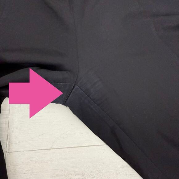 Eileen Fisher Tencel Linen Pants Women 1X Black Pull On Pockets Relaxed Tapered - Picture 6 of 14